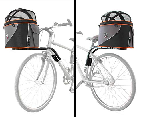 DoggyRide Cocoon XL Bicycle Basket on Britch Rack for Front or Rear Connection