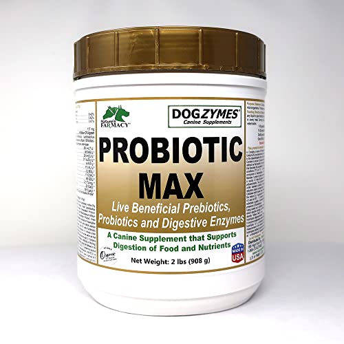 Dogzymes Probiotic Max -10 Billion CFU's Probiotics, Prebiotics, Digestive Enzymes (2 Pound)