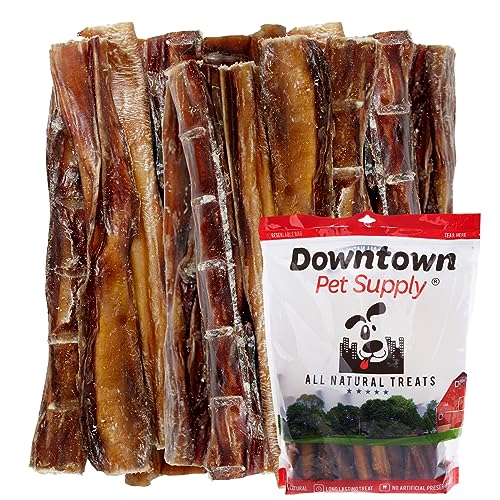 Downtown Pet Supply Bully Sticks for Dogs (6", 10-Pack Regular) Rawhide Free Dog Chews Long Lasting Non-Splintering Pizzle Sticks - USA Sourced Low Odor Bully Sticks for Large Dogs