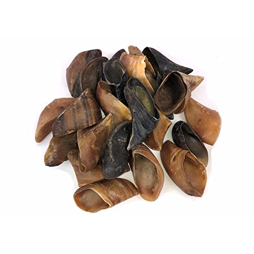 Downtown Pet Supply Dog Bones - Cow Hooves for Dogs Made in USA - Dog Dental Treats & Rawhide Free Dog Chews - Bully Sticks Alternative - Dog Chew Bones - Grass-Fed Beef Hooves - Plain - 25 Pack