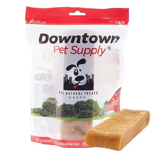 Downtown Pet Supply - Monster Yak Cheese Himalayan Dog Chews & Braided Bully Stick Dog Treats - Dog Dental Care & Plaque Remover for Teeth - Rawhide Free Dog Chews - Zinc, Calcium, Vitamin D - 1pk