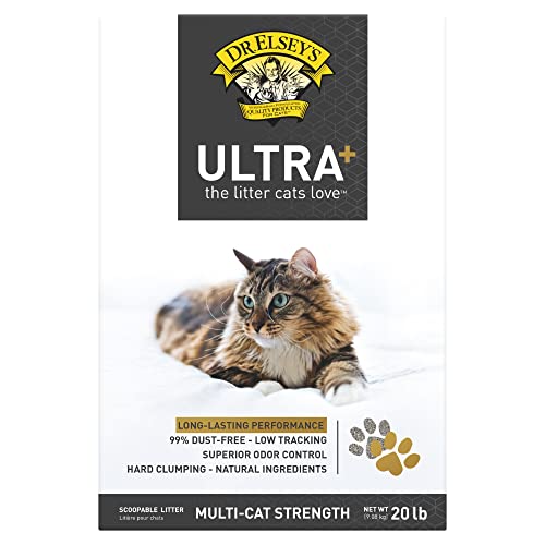 Dr. Elsey's Ultra+ Clumping Clay Cat Litter 20-lb. Box