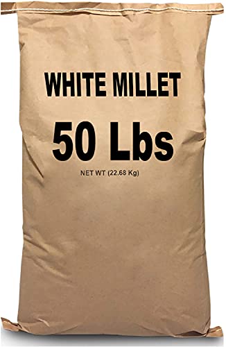 EasyGo Product White Millet Wild Bird Food – 50 lb