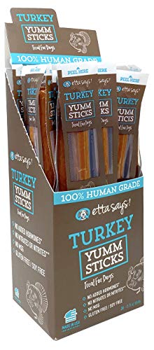 Etta Says! - Yumm Sticks Dog Treats - Turkey - 24ct - 0.75 oz per stck