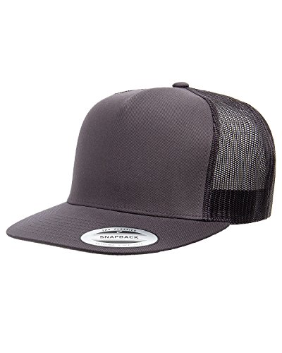 Flexfit Adjustable Snapback Classic Trucker Hat 6006 (Charcoal)