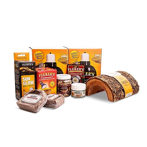 Fluker's Bearded Dragon Deluxe Starter Kit - Includes The Essentials Needed for a Bearded Dragon Habitat