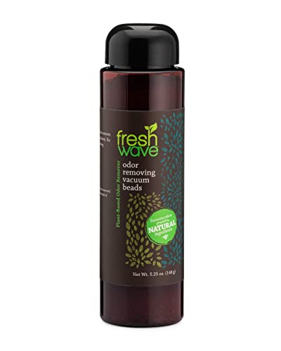 Fresh Wave Vacuum Odor Eliminating & Deodorizer Beads, 5.25 oz. | Safer Odor Relief | Natural Plant-Based Odor Eliminator | Odor Absorbers for Home | Keeps Vacuum Fresh Between Uses