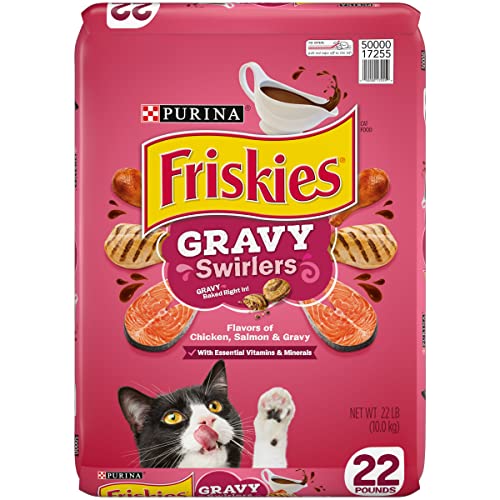 Friskies Dry Cat Food, Gravy Swirlers - 22 lb. Bag