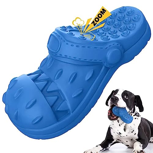 GALAPETGP: Bully Dog's Chewy Challenge: Large Squeaky Dog Shoe Toy - The Ultimate Rubber Dog Toy for Aggressive Dogs