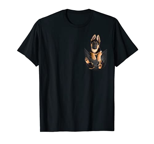 German Shepherd In Pocket Puppy Shirt - German Shepherd Dog T-Shirt