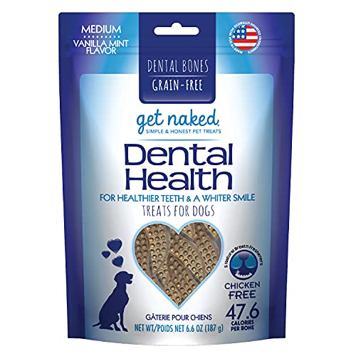 Get Naked Grain-Free Medium Dental Chew Bone 6.6Oz Bag