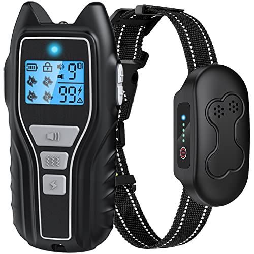 Gocooi Dog Training Collar with Remote - Training Effect is Obvious, Waterproof Rechargeable Electric Dog Shock Collar for 15-150 lbs Small Medium Large Dogs with Flashlight Beep Vibration Shock Modes