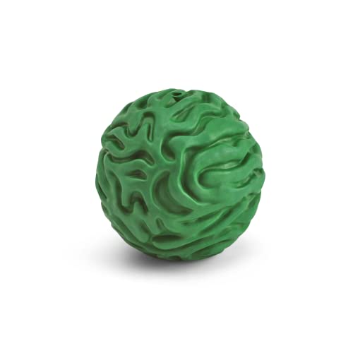 Goughnuts Reward Ball Dog Toy - Interactive Dog Treat Ball for Dogs & Puppies, Stuff Dispenser with Kibble or Food, Stimulate, Entertain & Puzzle Pets for Hours, Made in the US, Natural Rubber, 4 Inch