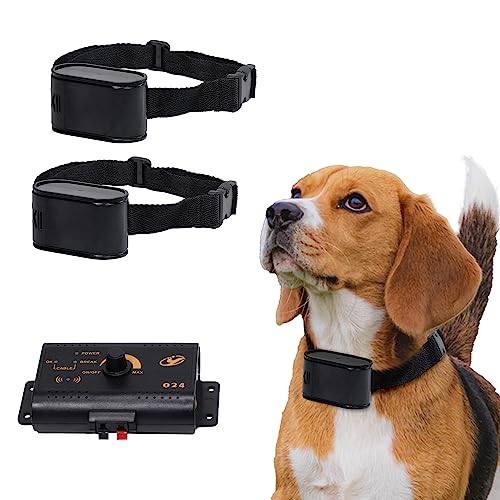 H&B Luxuries Electric Dog Fence with 984 Feet Improvement Wire and 2 Waterproof Collar, Above Ground & Underground Dog Fence Containment System, Suitable for Small, Medium, Large Dogs