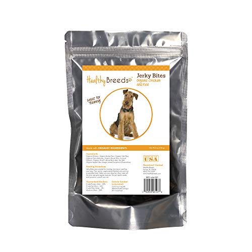 Healthy Breeds Airedale Terrier Jerky Bites Chicken & Rice Recipe Dog Treats 5 oz
