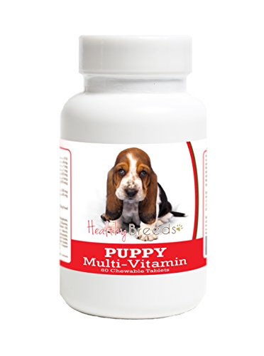 Healthy Breeds Basset Hound Puppy Dog Multivitamin Tablet 60 Count