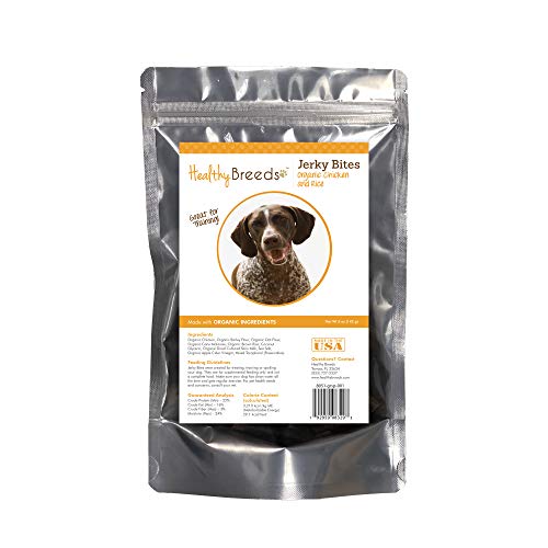 Healthy Breeds German Shorthaired Pointer Jerky Bites Chicken & Rice Recipe Dog Treats 5 oz