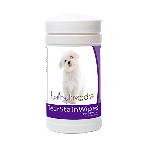 Healthy Breeds Maltese Tear Stain Wipes 70 Count