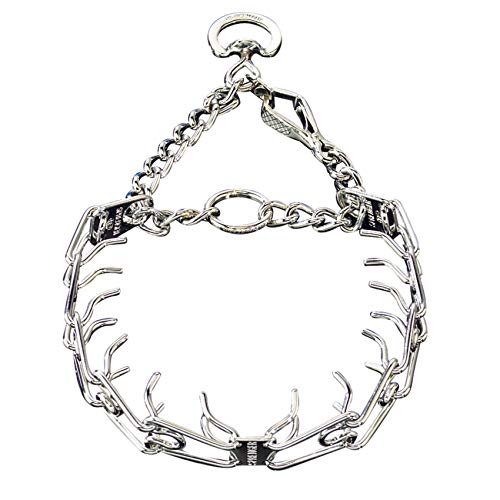 Herm Sprenger Chrome Plated Prong Training Collar with Quick Release 25 XLarge 4.0mm