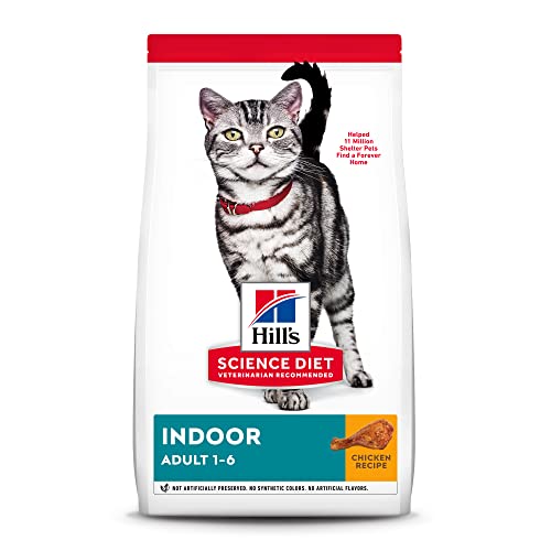 Hill's Science Diet Adult Indoor Cat Food, Chicken Recipe Dry Cat Food, 7 lb. Bag