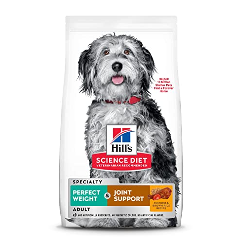 Hill's Science Diet Adult Perfect Weight & Joint Support Chicken Recipe Dry Dog Food, 12 lb. Bag