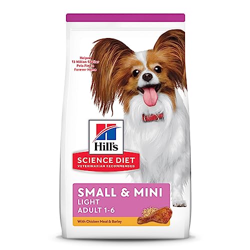 Hill's Science Diet Dry Dog Food, Adult, Light, Small Paws, Chicken Meal & Barley Recipe, 4.5 lb. Bag