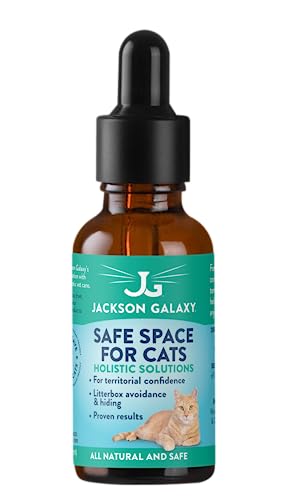 Jackson Galaxy: Safe Space for Cats (2 oz.) - Cat Solution - Promotes Territorial Sanctity and Self-Confidence - Can Reduce Spraying, Scratching, & Fighting - All-Natural Formula - Reiki Energy