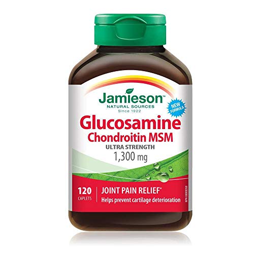 Jamieson Glucosamine Chondroitin MSM 1300mg 120 Capsules by Jamieson