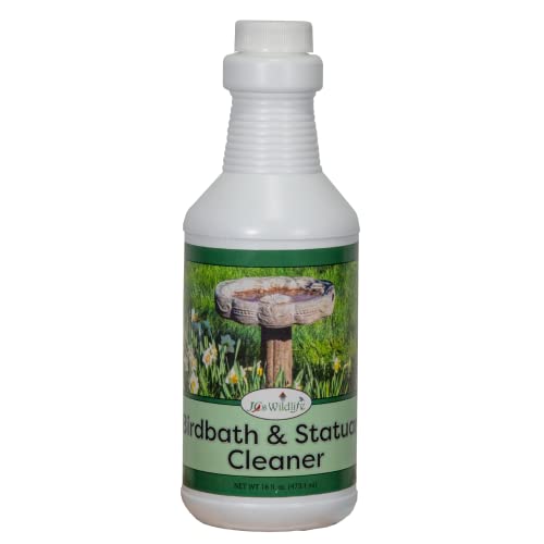 JCS Wildlife Birdbath & Statuary Cleaner 16 oz. Spray Bottle - Removes Organic Contaminants From Concrete, Marble, Stone, Glass, Ceramic, and More! (1, 16 oz. Refill (No Spray Head))