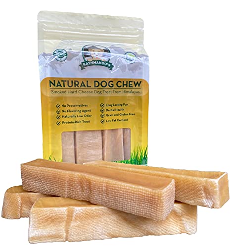 KATHMANDU'S - Authentic Himalayan Yak - Natural Dog Chew, Large to XLarge, 4-Count