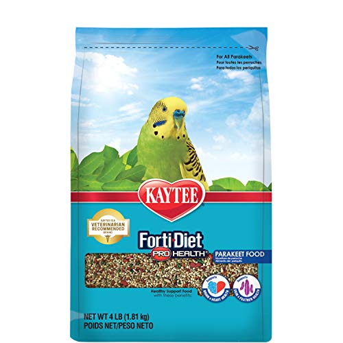 Kaytee Forti-Diet Pro Health Parakeet Pet Bird Food, 4 Pound