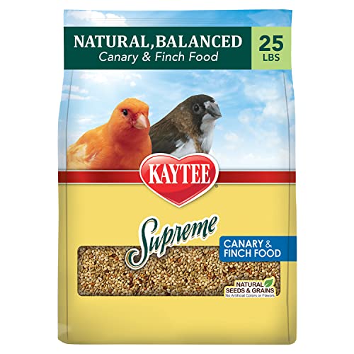 Kaytee Supreme Pet Canary & Finch Bird Food, 25 Pound