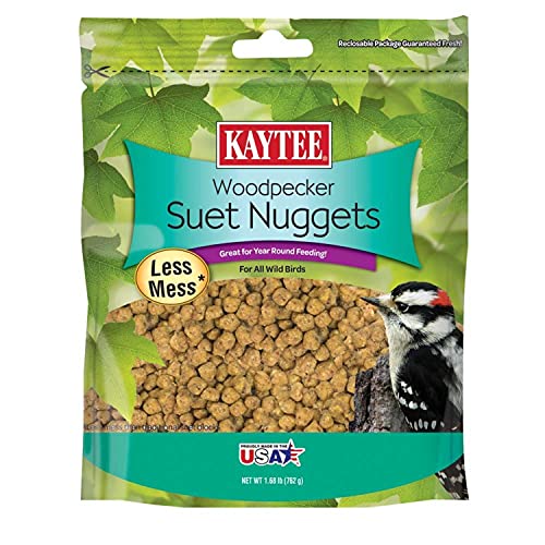 Kaytee Wild Bird Woodpecker Suet Nuggets, 27 oz