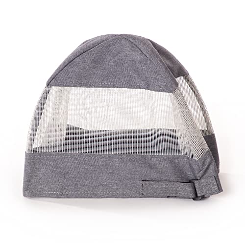 K&H PET PRODUCTS Travel Bike Basket Hood for Pets Classy Gray Large 12.5 X 16 X 13 Inches