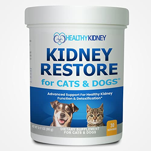 Kidney Support, Natural Renal Supplements to Support Pets, Feline, Canine Healthy Kidney Function and Urinary Track. Essential for Pet Health, Pet Alive, Easy to Add to Cats and Dogs Food