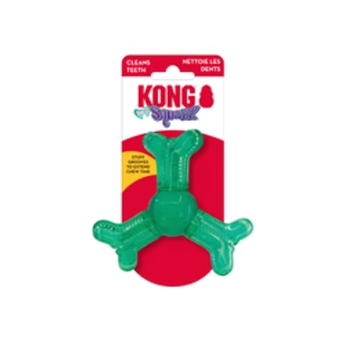 KONG Squeezz Dental Roller Bone Dog Toy