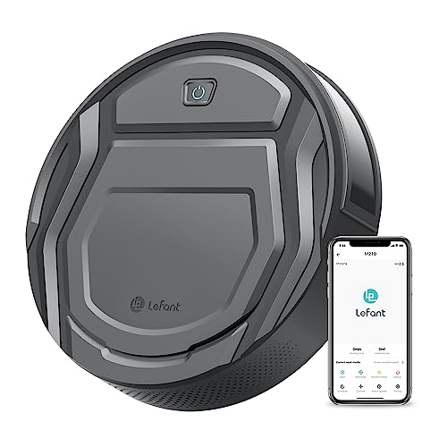 Lefant M210 Pro Robot Vacuum Cleaner, Tangle-Free 2200Pa Suction, 120mins Runtime, Bluetooth/App/Wi-Fi, Self-Charging Robotic Vacuum with Schedule, Work with Alexa, Ideal for Pet Hair, Hard Floors