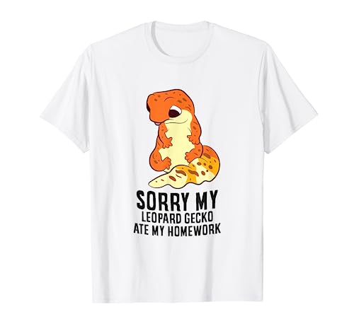 Leopard Gecko School My Leopard Gecko Ate My Homework T-Shirt