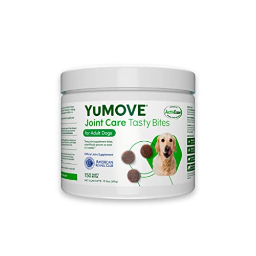 Lintbells YuMOVE Daily Bites | Hip and Joint Supplement for Dogs with Glucosamine, Hyaluronic Acid, Green Lipped Mussel | 150 Bites