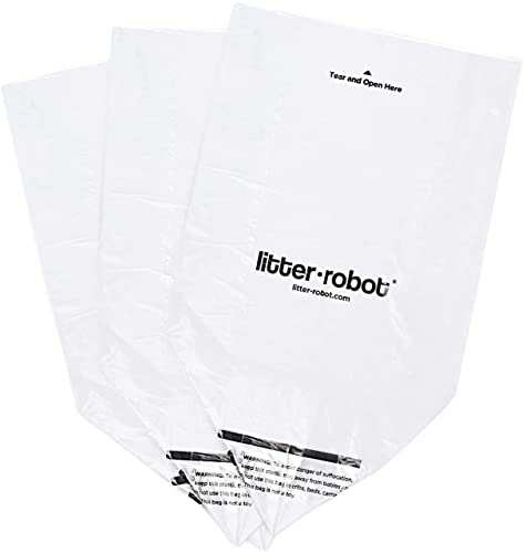 Litter-Robot Waste Drawer Liners by Whisker, 50 Pack - Litter Box Liner Bags, Custom Fit for Litter-Robot, 9-11 Gallons of Capacity