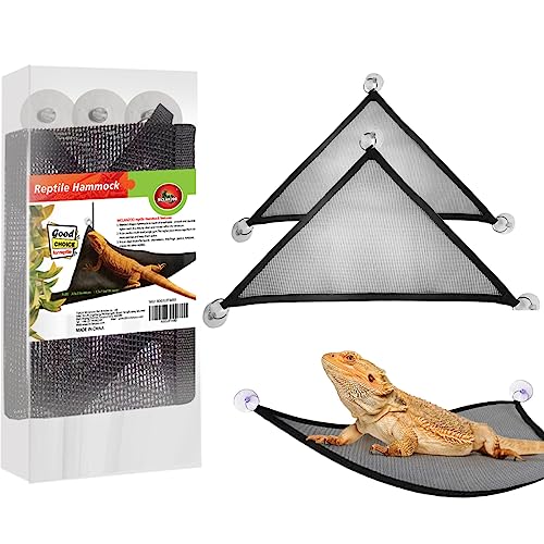 MCLANZOO 2PCS Bearded Dragon Lizard Hammock Reptile Hammock for Bearded Dragons Geckos Lizards,Breathable Mesh Reptile Bed and Rest for Snakes,Chameleon