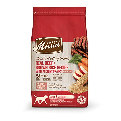 Merrick Classic Healthy Grains Dry Dog Food Real Beef + Brown Rice Recipe with Ancient Grains - 25 lb. Bag