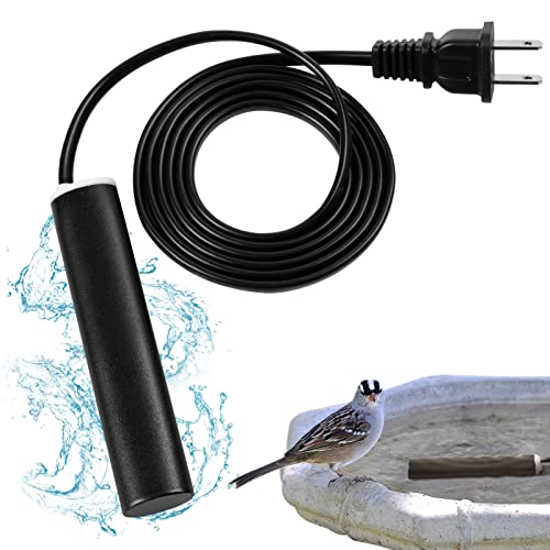 MEWTOGO Bird Bath Heater for Outdoors in Winter - 48 W Birdbath Deicer with Thermostatic Control and 4.6 Ft Long Power Cord, Energy Saving for Garden Yard Patio and Lawn