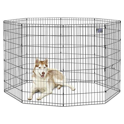 MidWest Homes for Pets Foldable Metal Dog Exercise Pen / Pet Playpen, 48'H x 24'W