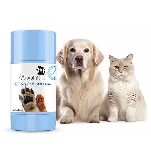 Mooncat Dogs & Cats Paw Balm Stick with Natural Jojoba Oil, Vitamin E, & Aloe Vera | Easy-to-Use Snout Soother for Dogs | Cats & Dogs Moisturizer For Dry Skin- 2fl oz (60mL)