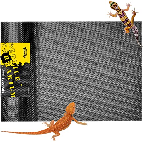 MRREPTILE Reptile Substrate Mat Carpet Bedding, Bearded Dragon Substrate, Reptile Tank Terrarium Liner for Leopard Gecko Lizard Bearded Dragon Tank Accessories