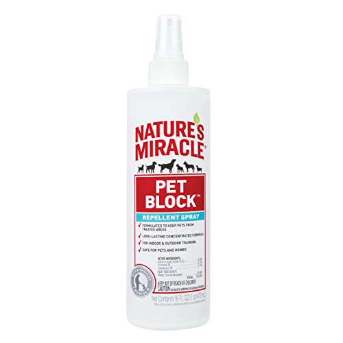Nature's Miracle Advanced Platinum Dog Pet Block Repellent Spray 16 Ounce