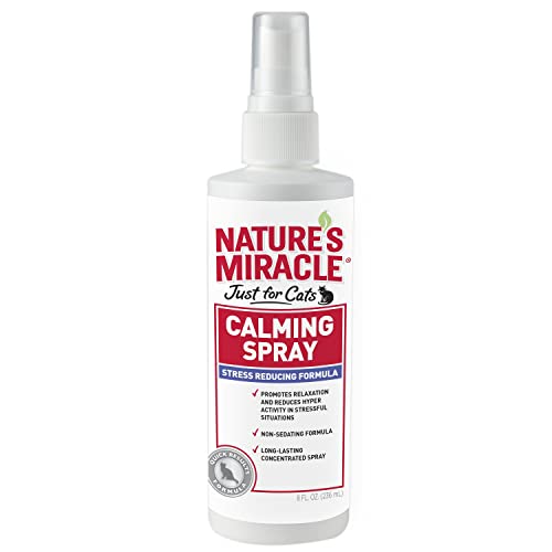 Nature's Miracle Just for Cats Calming Spray Stress Reducing Formula, 8-ounce (P-5780)