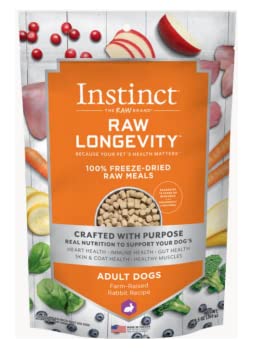 Nature's Variety NV Instinct Dog Longevity Freeze Dried Rabbit, 9.5 Ounce