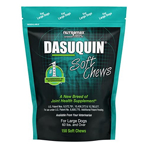 Nutramax Dasuquin Joint Health Supplement for Large Dogs - With Glucosamine, Chondroitin, ASU, Boswellia Serrata Extract, and Green Tea Extract, 150 Soft Chews